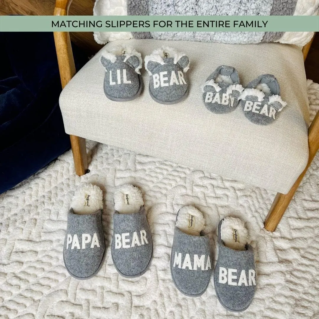 Dearfoams Toddler and Kids' Lil Bear Baby Bear Slipper