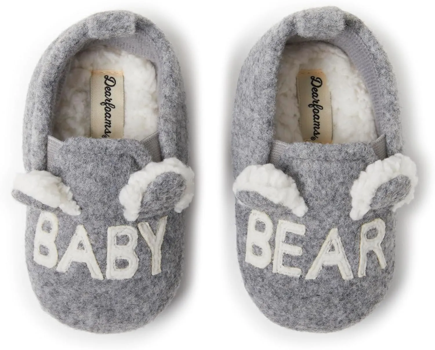 Dearfoams Toddler and Kids' Lil Bear Baby Bear Slipper
