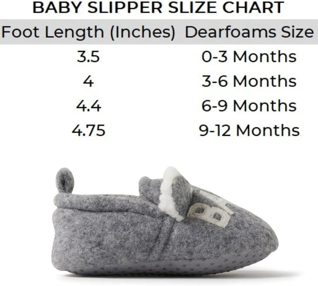 Dearfoams Toddler and Kids' Lil Bear Baby Bear Slipper
