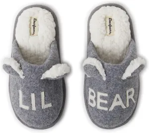 Dearfoams Toddler and Kids' Lil Bear Baby Bear Slipper