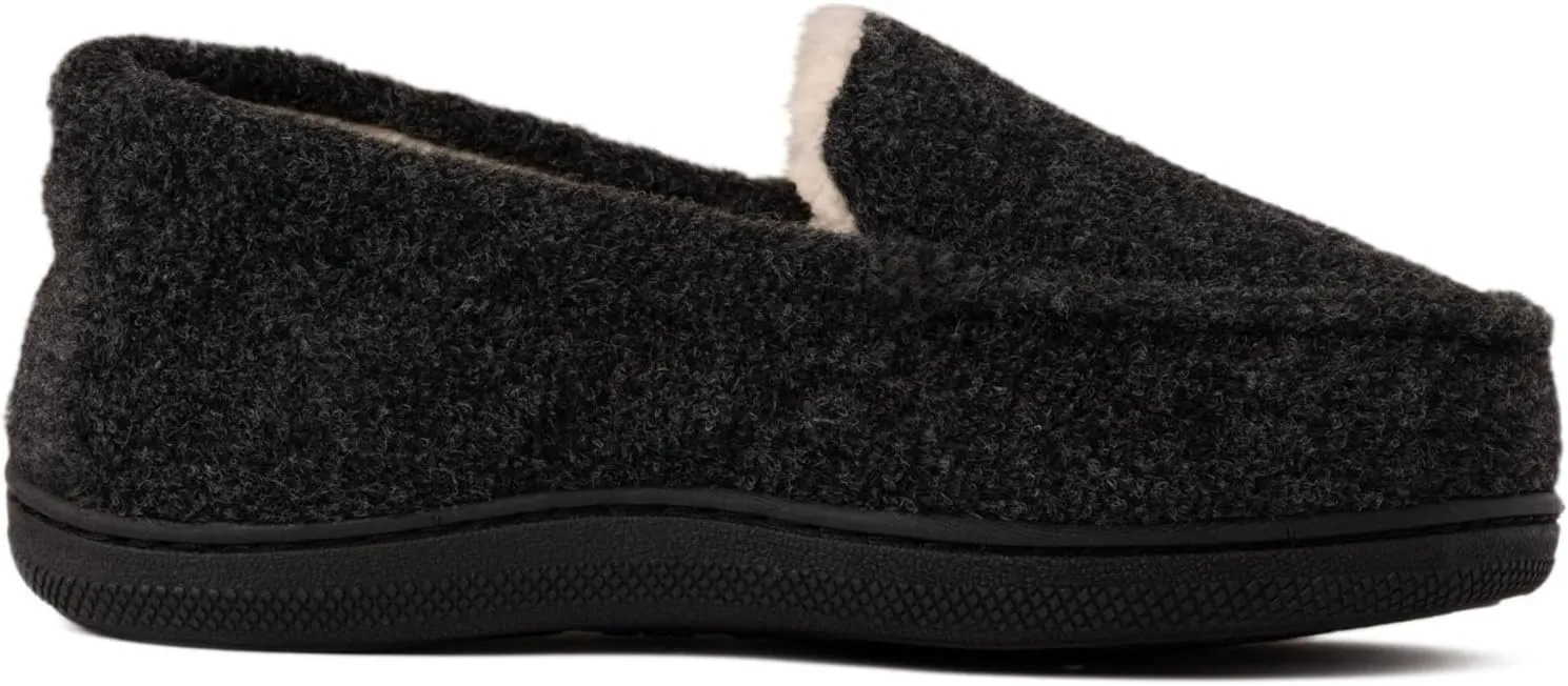 Dearfoams Unisex-Child Gifts for Kids Memory Foam Cozy Amari Moccasin Slipper