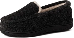 Dearfoams Unisex-Child Gifts for Kids Memory Foam Cozy Amari Moccasin Slipper