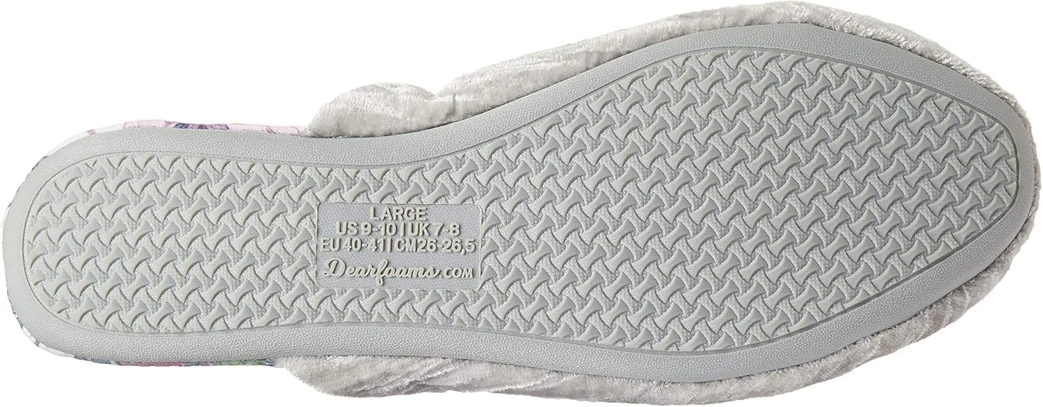 Dearfoams Women's Giftable Mom Mother's Day Novelty Scuff with Eye Mask Slipper