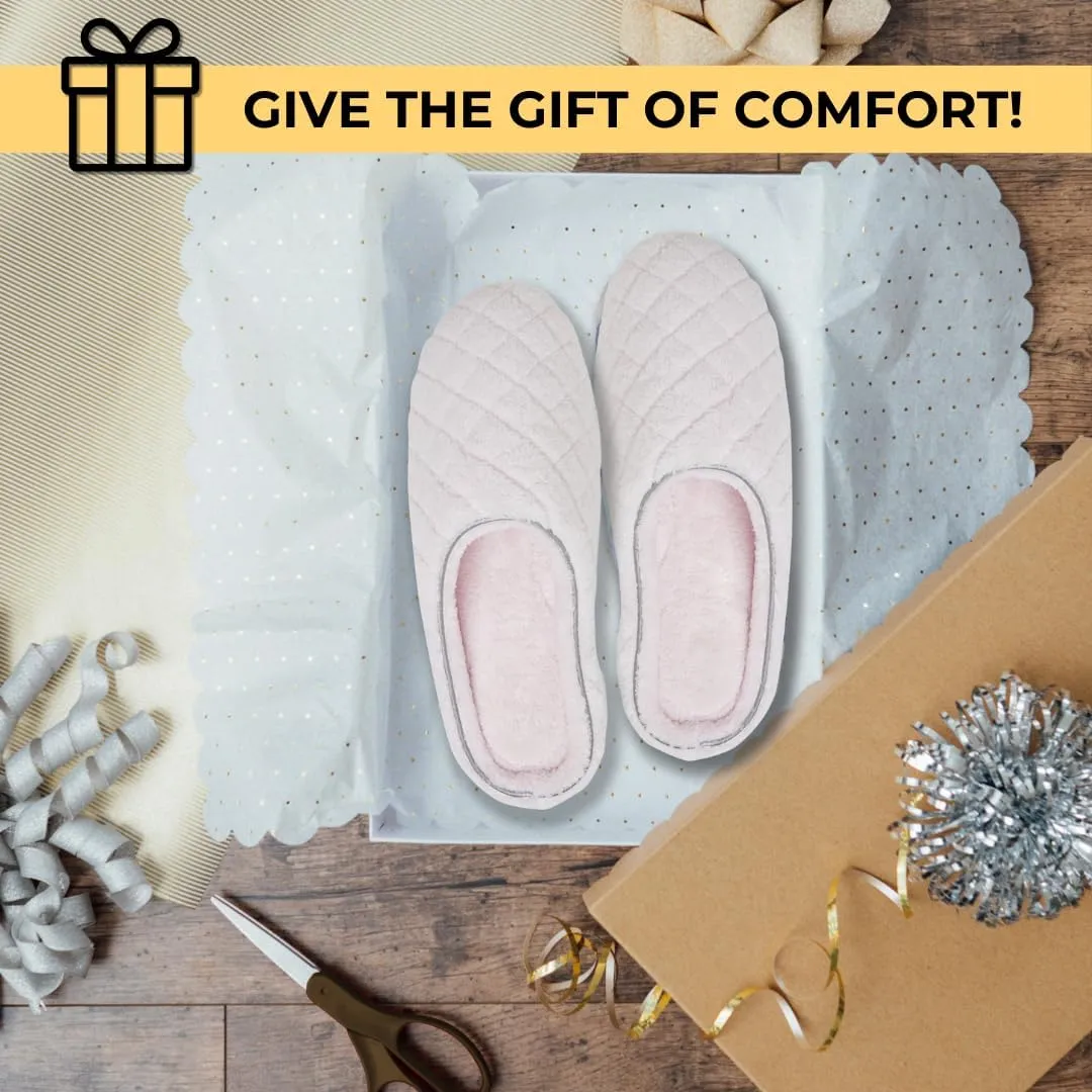 Dearfoams Women's Memory Foam Washable Leslie Clog House Slipper with Wide Widths