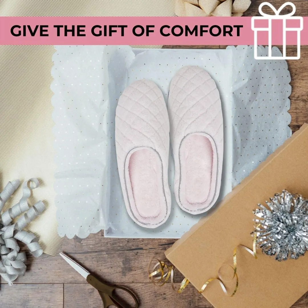 Dearfoams Women's Memory Foam Washable Leslie Clog House Slipper with Wide Widths