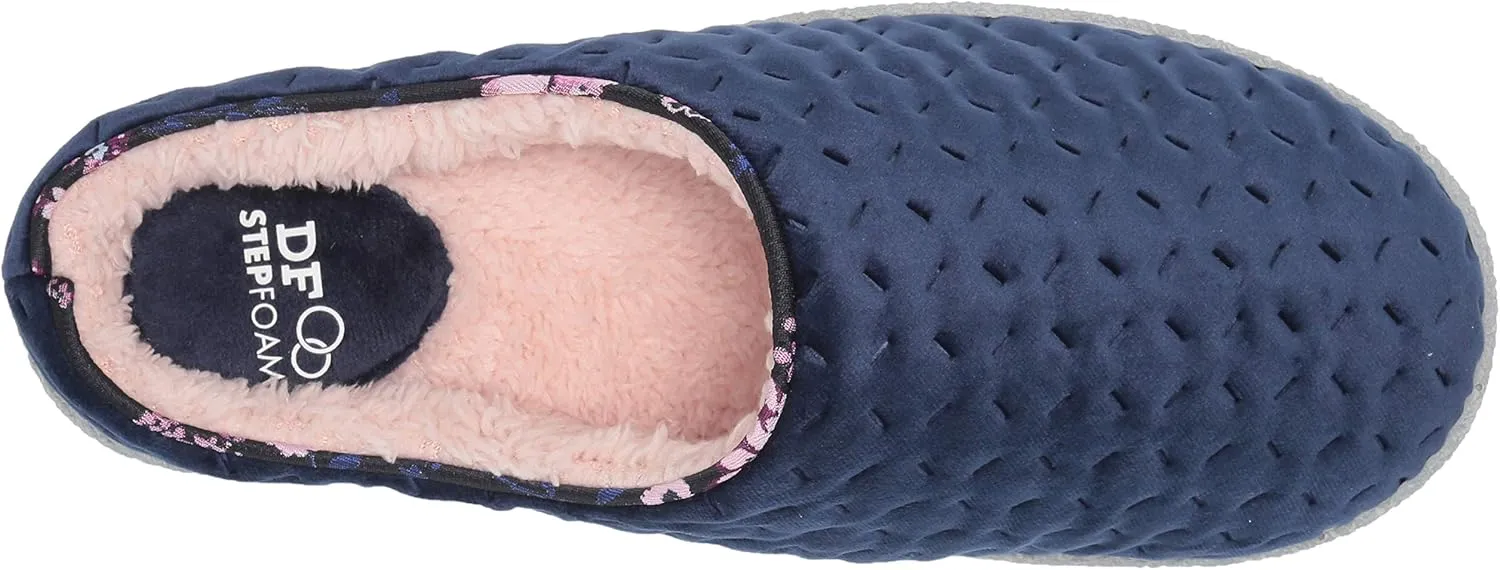 Dearfoams Women's Textured Knit CL Slipper