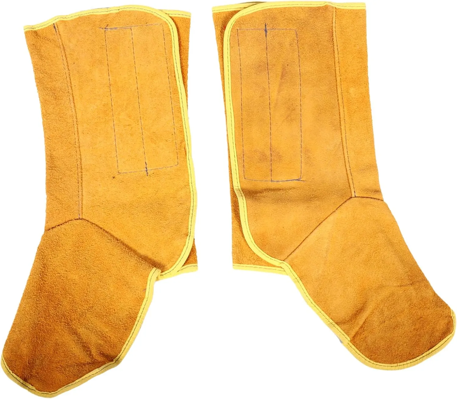 DECHOUS 1Pair Welding Foot Covers Flexible Lightweight Protective Shoes for Welders Easy to Wear Practical Design Cowhide Material for Welding All