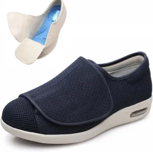 Diabetic Shoes Width Shoe for Elderly Women,Adjustable Closure Lightweight Breathable Swollen Feet Walking Edema Sneakers