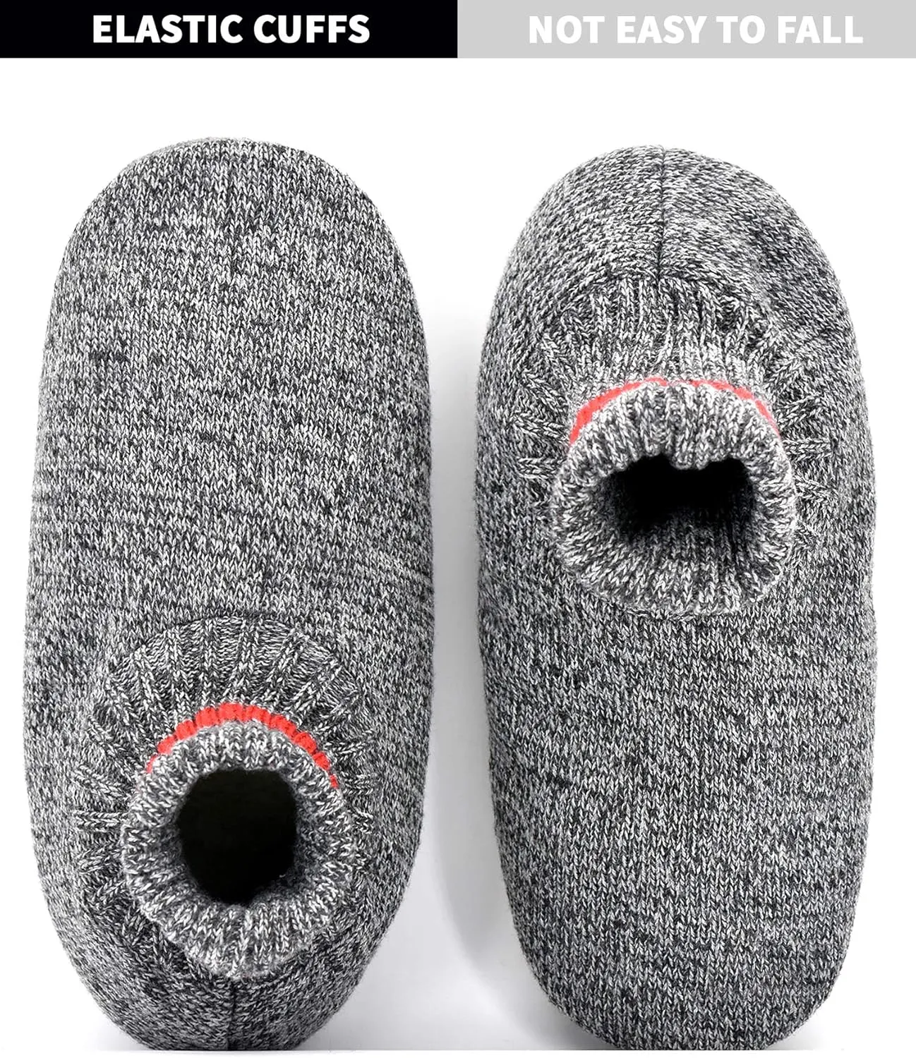 DICUIRD Men's Slippers Socks Autumn Winter Indoor Non-Skid House Slippers