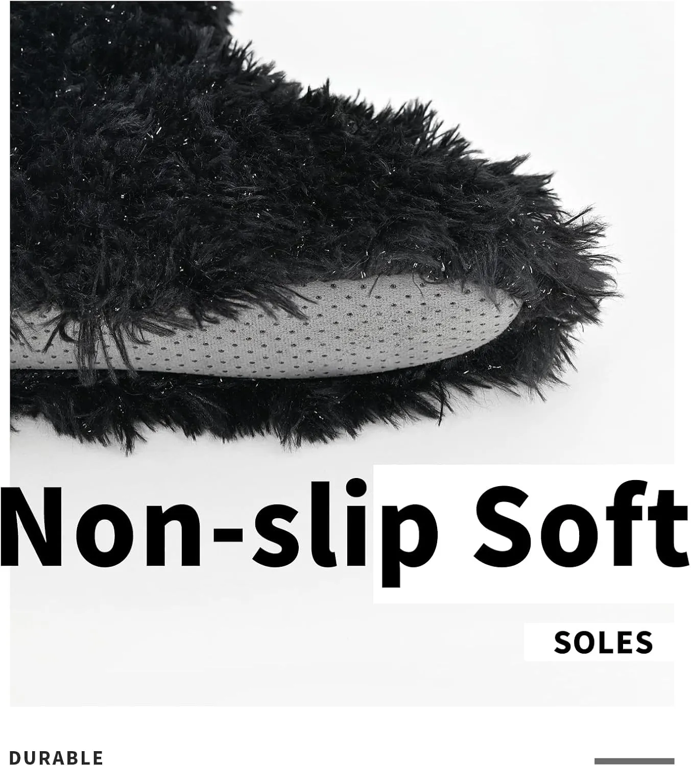 DICUIRD Womens Cozy&Warm Slipper Socks with Grippers-House Socks