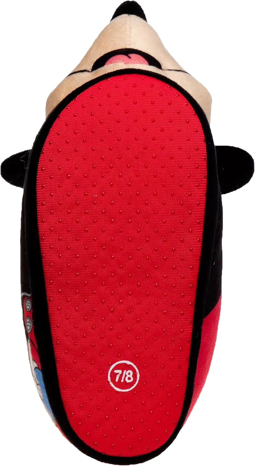 Disney Boys’ Mickey Mouse Slippers – Cozy Plush Fuzzy Slippers: Non-Slip, Non-Skid Slippers for Boys (Toddler/Little Kid)