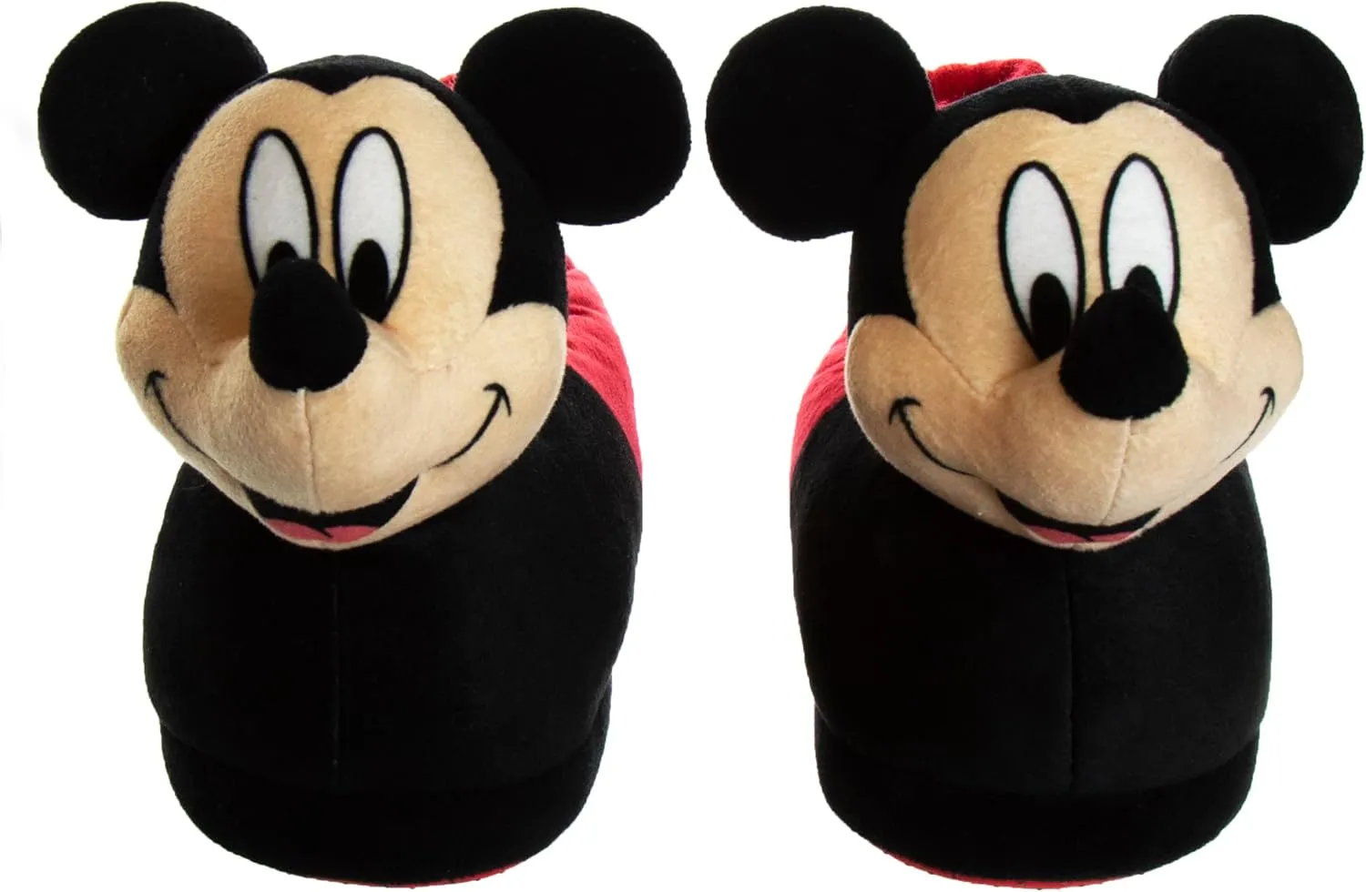 Disney Boys’ Mickey Mouse Slippers – Cozy Plush Fuzzy Slippers: Non-Slip, Non-Skid Slippers for Boys (Toddler/Little Kid)
