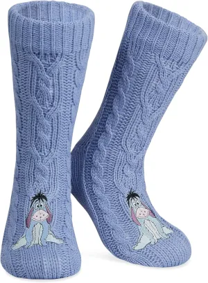 Disney Fluffy Socks for Women and Teenagers Soft Warm Slipper Socks Non Slip One Size Lounge Wear Gifts for Women