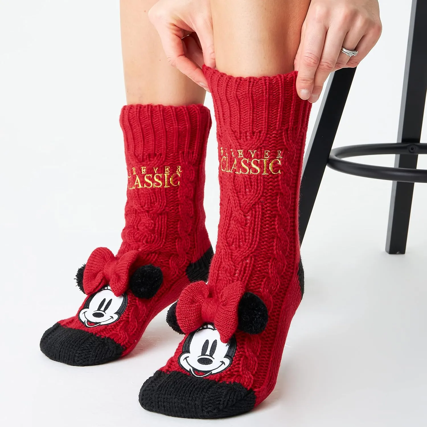 Disney Stitch Slipper Socks For Women Teens Warm Slipper Socks Bed Socks Non Slip Socks Gifts for Her