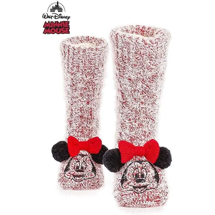 Disney Women's Slippers Socks Fluffy Slipper Socks