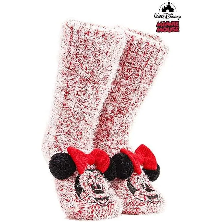 Disney Women's Slippers Socks Fluffy Slipper Socks