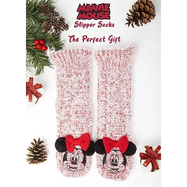 Disney Women's Slippers Socks Fluffy Slipper Socks
