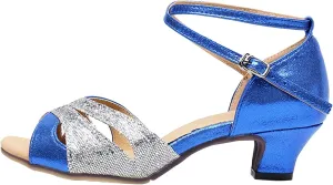 Dress Sandals for Women Dressy Low Chunky Heels Cross Strap Pumps Latin Dance Wedding Bridal Heeled Sandals