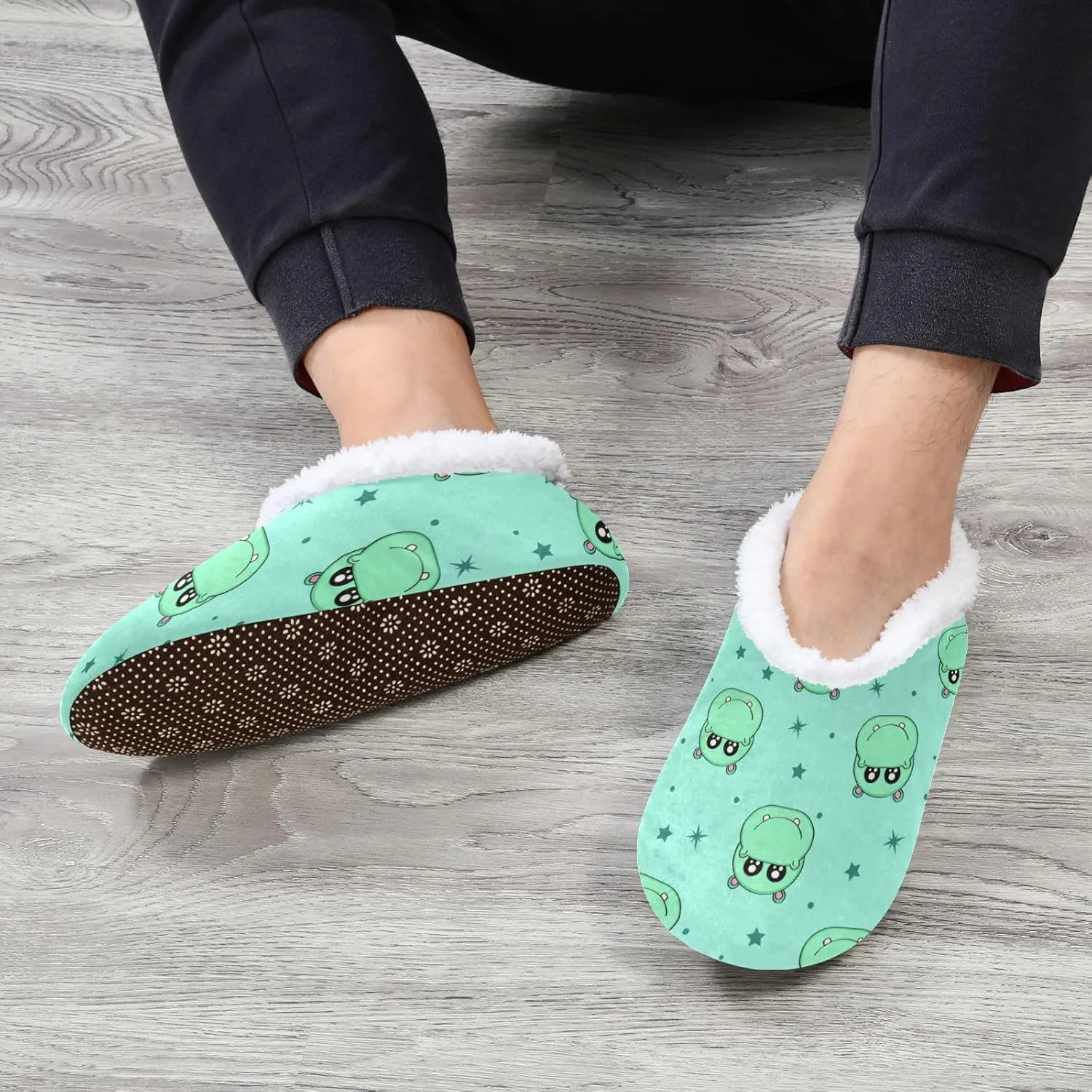 Dussdil Home Winter Slippers Spa Travel House Slipper Soft Memory Foam Slipper Non Slip for Hotel Bedroom Shoes Slippers