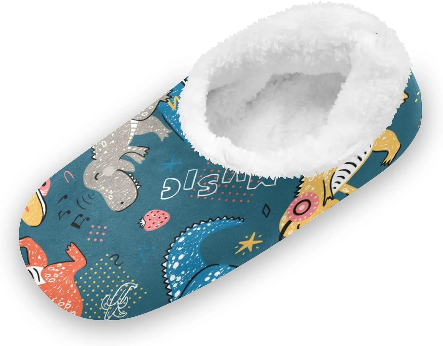 Dussdil Kid's Boy's Girl's Slippers Spa Travel House Slipper Shoes Warm Soft Memory Foam Slipper Non Slip for Guest Home Bedroom Slippers XS