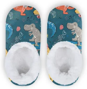 Dussdil Kid's Boy's Girl's Slippers Spa Travel House Slipper Shoes Warm Soft Memory Foam Slipper Non Slip for Guest Home Bedroom Slippers XS