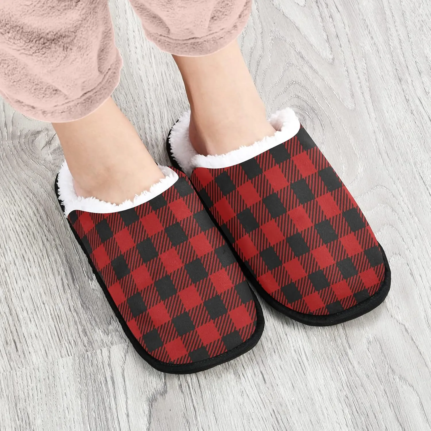 Dussdil Winter Spa Slippers Home House Slippers for Women Men Travel Slipper Soft Memory Foam Slipper Non Slip for Hotel Bedroom Shoes Slippers