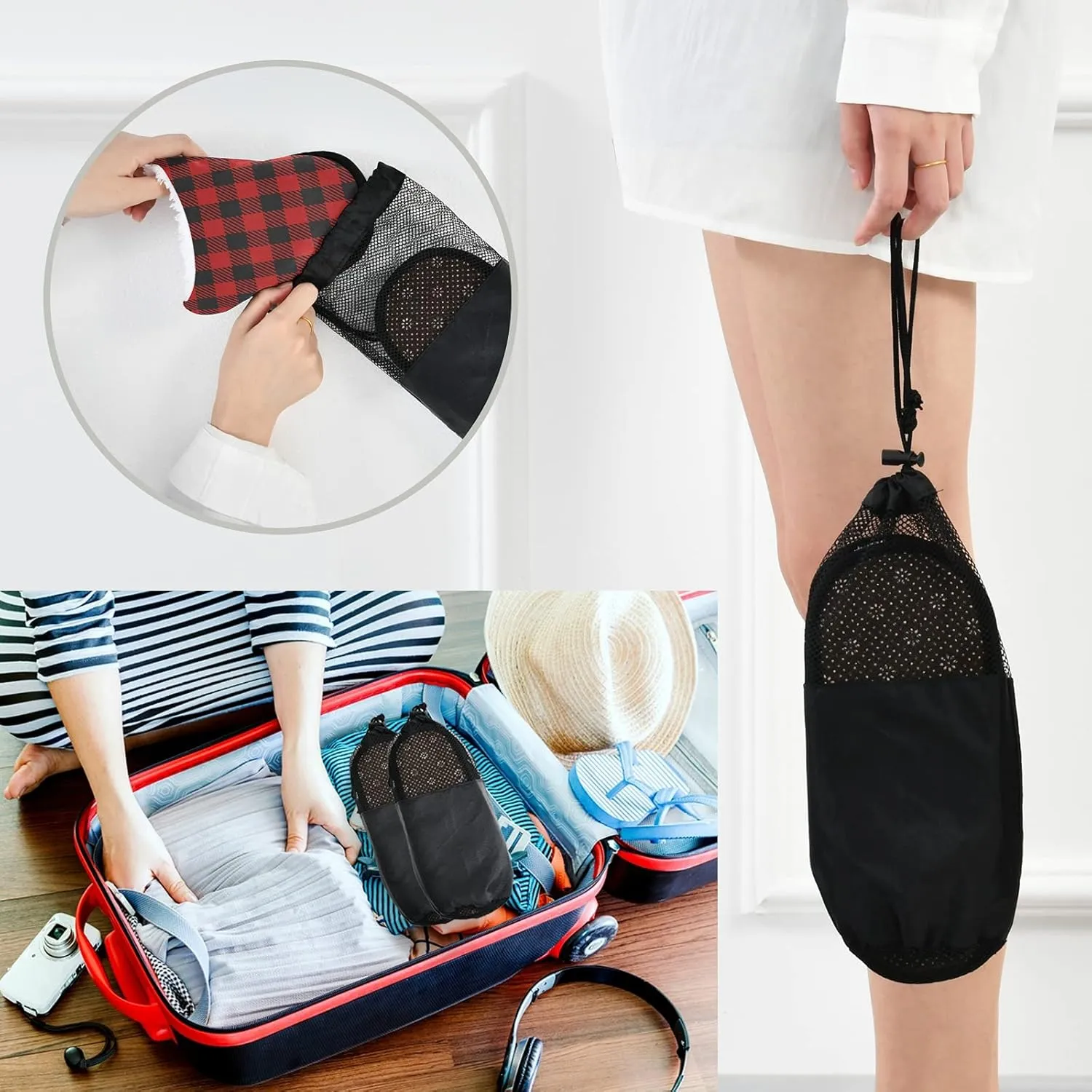 Dussdil Winter Spa Slippers Home House Slippers for Women Men Travel Slipper Soft Memory Foam Slipper Non Slip for Hotel Bedroom Shoes Slippers