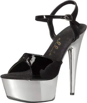 Ellie Shoes Women's 609-CHROME Platform Sandal
