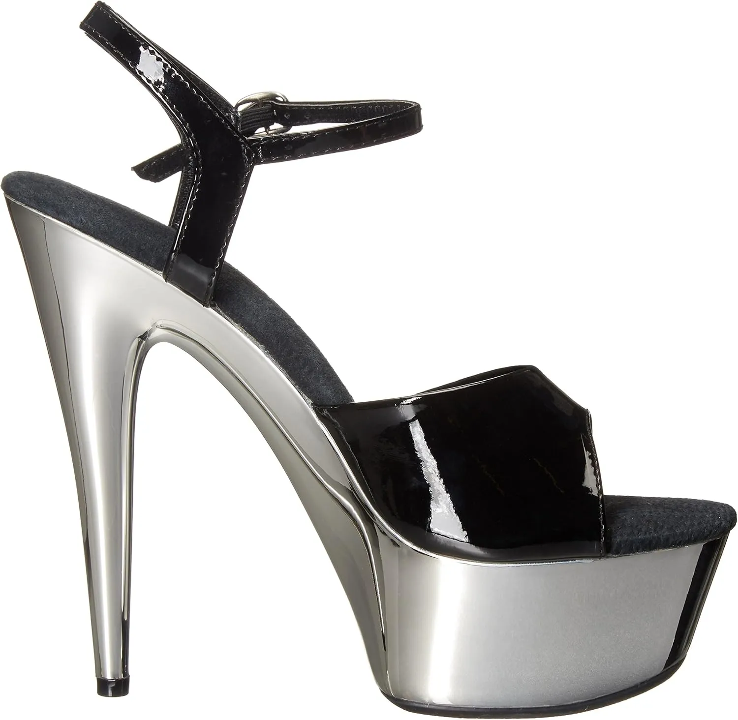 Ellie Shoes Women's 609-CHROME Platform Sandal