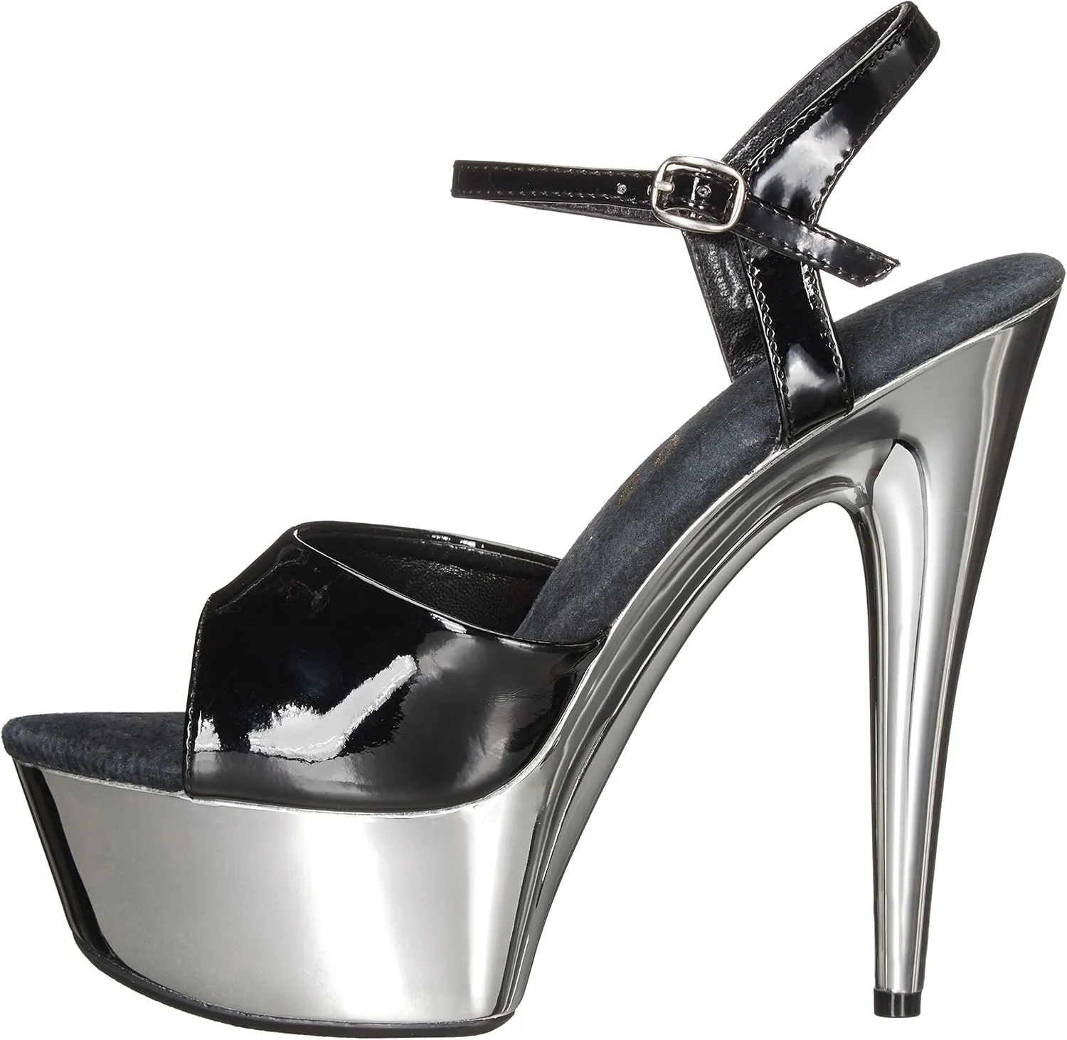 Ellie Shoes Women's 609-CHROME Platform Sandal