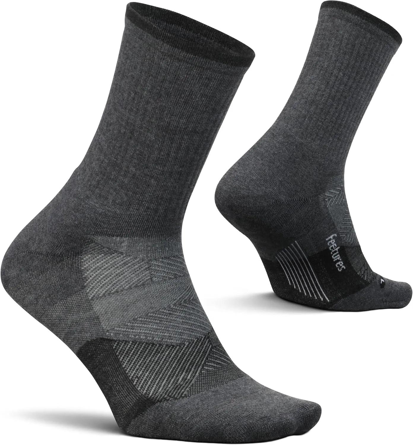 Feetures Trail Max Cushion Mini Crew Sock - Hiking Socks for Men & Women(1 Pair)