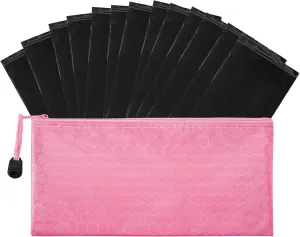 Feminine Personal Disposal Bags- 100 Black Opaque Bags for Sanitary Disposal, with Purse Pouch. Discreet Disposal for Tampons, Pads, and Liners (Pink)