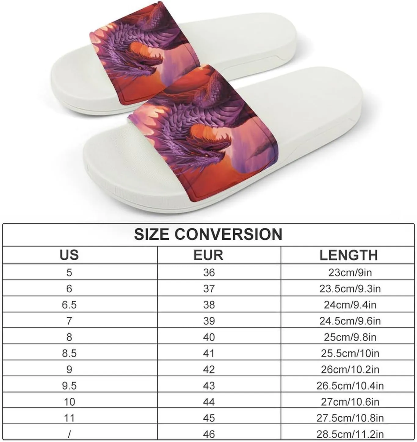 Flame Dragon.png Open Toe Slippers for Women And Men Non Slip Shower Slippers Home Slippers