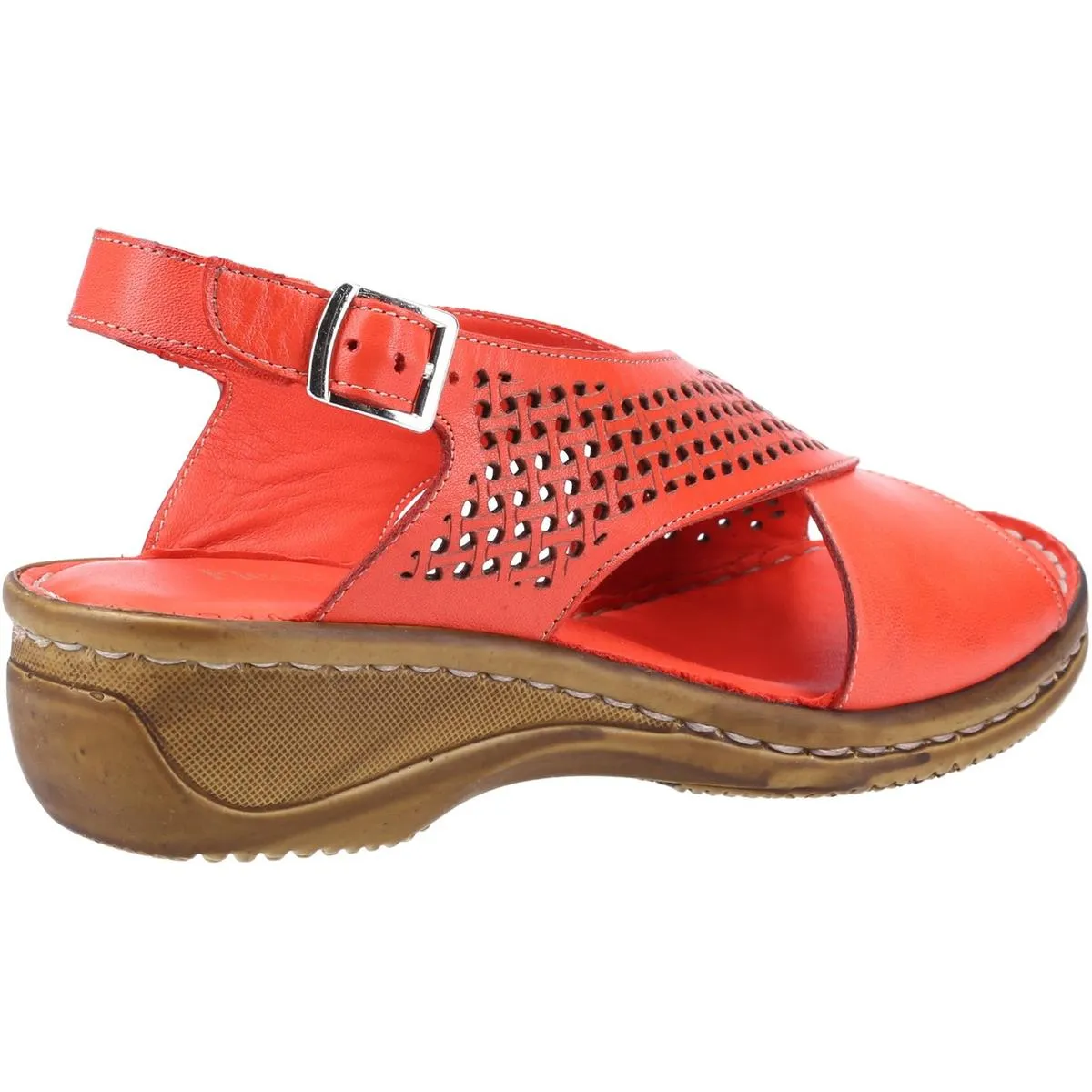 Fleet & Foster Judith Open Toe Sandal Red
