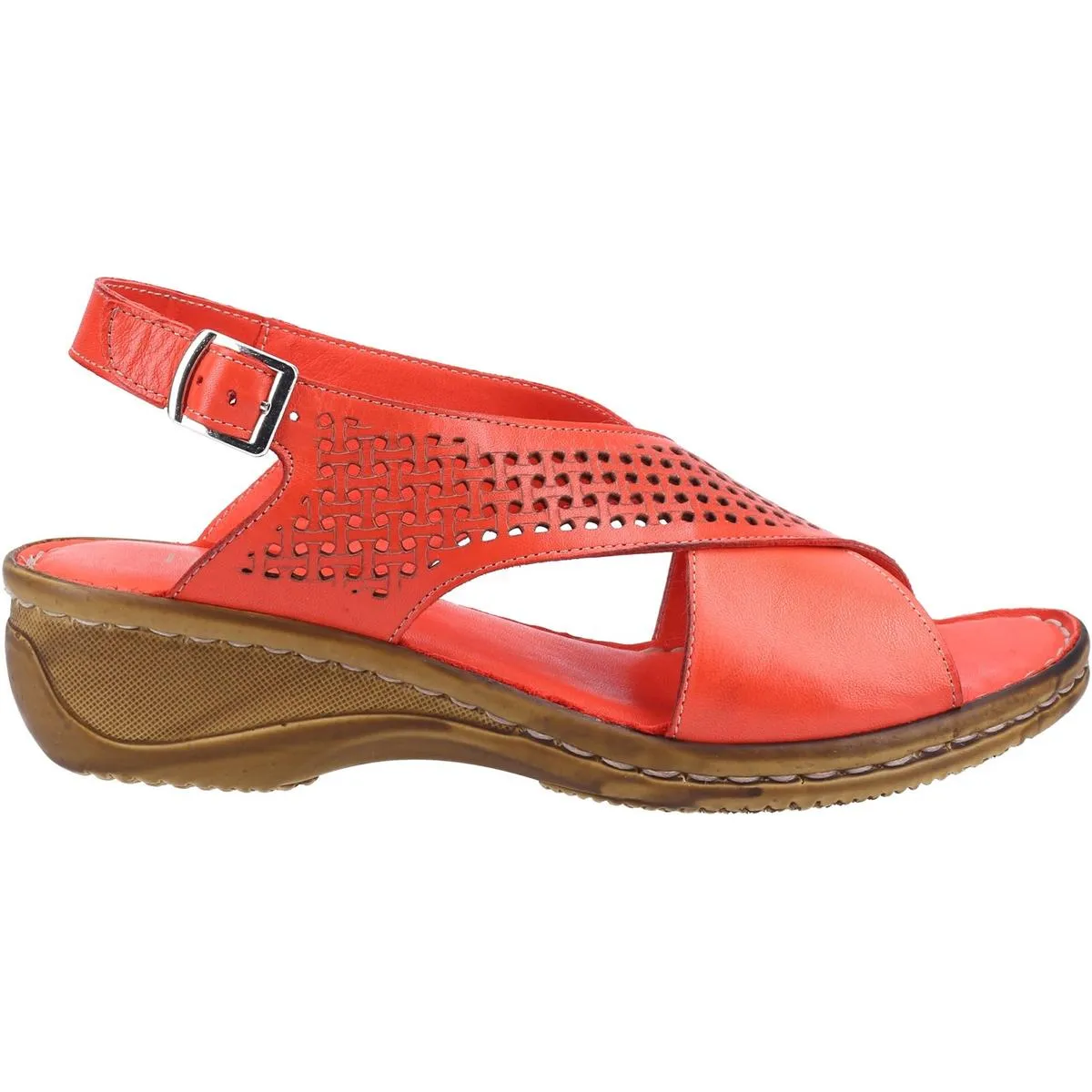 Fleet & Foster Judith Open Toe Sandal Red