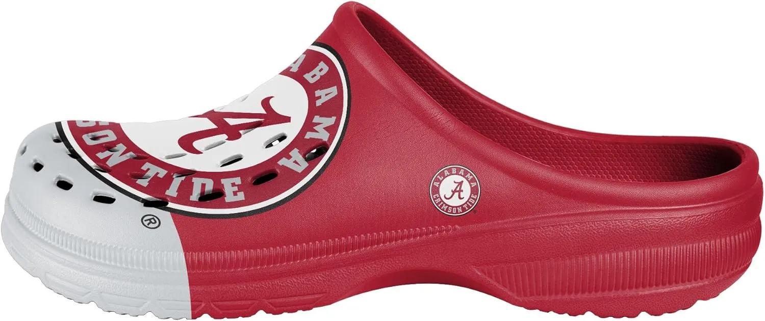 FOCO Men's NCAA Colorblock Big Logo Clog