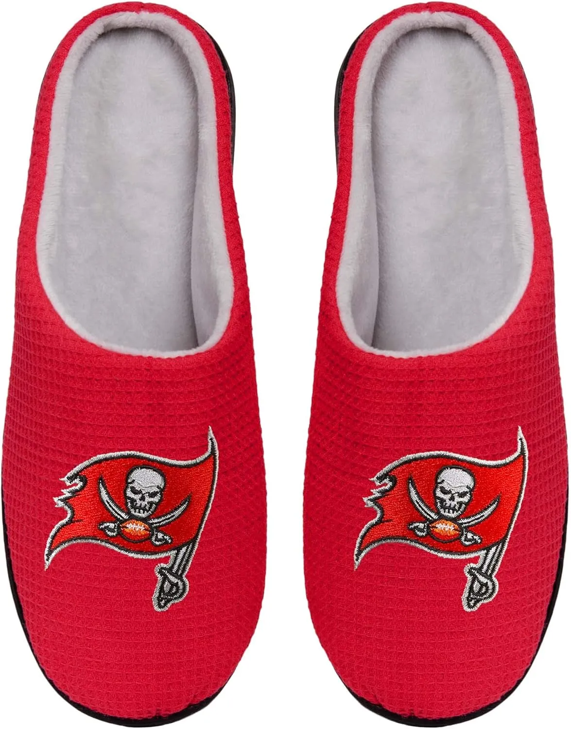 FOCO Men's NFL Team Logo Memory Foam Slide Slippers