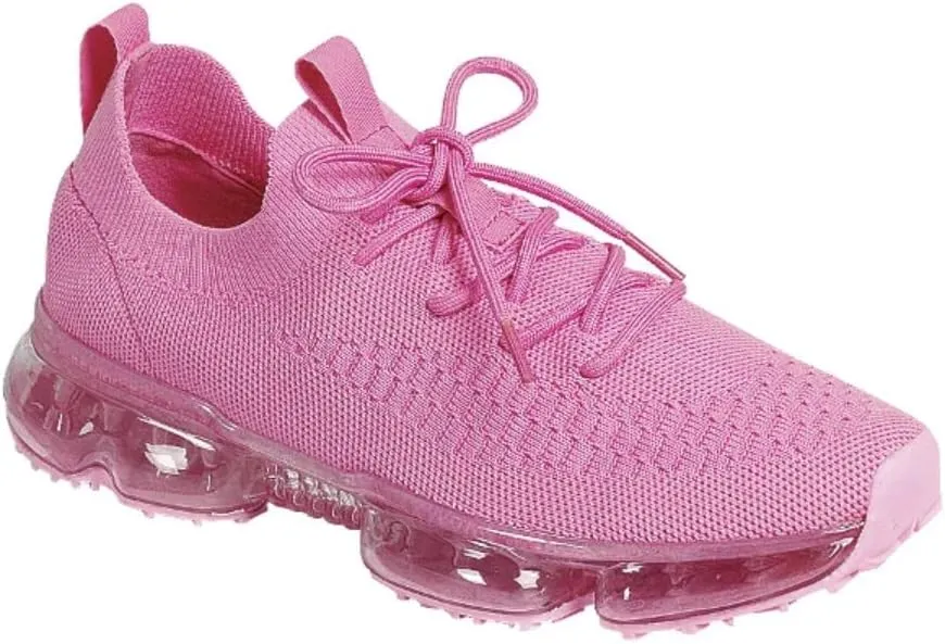 Forever Link Womens Air Cushion Fashion Sneakers Breathable Lightweight Walking Shoes