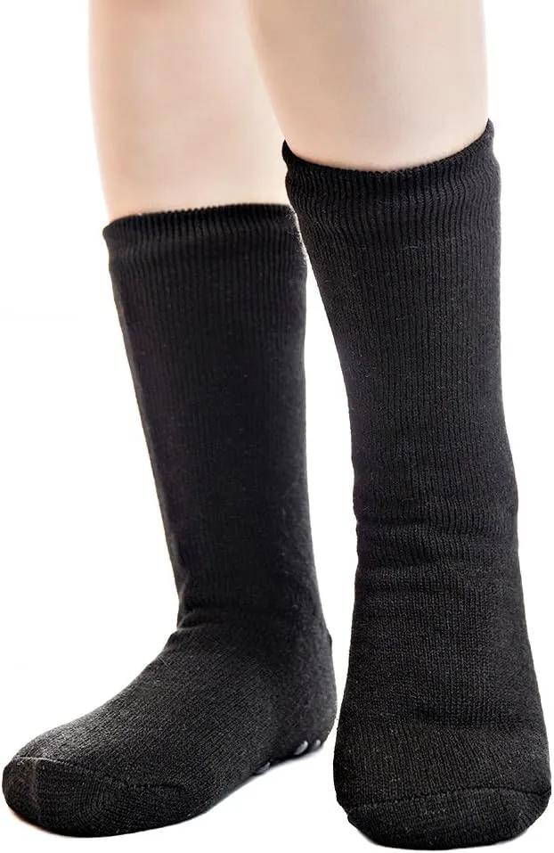 FRALOSHA Mens slippers Socks 3 Pairs Winter Warm Fuzzy Lined Non-Slip Soft Reading socks