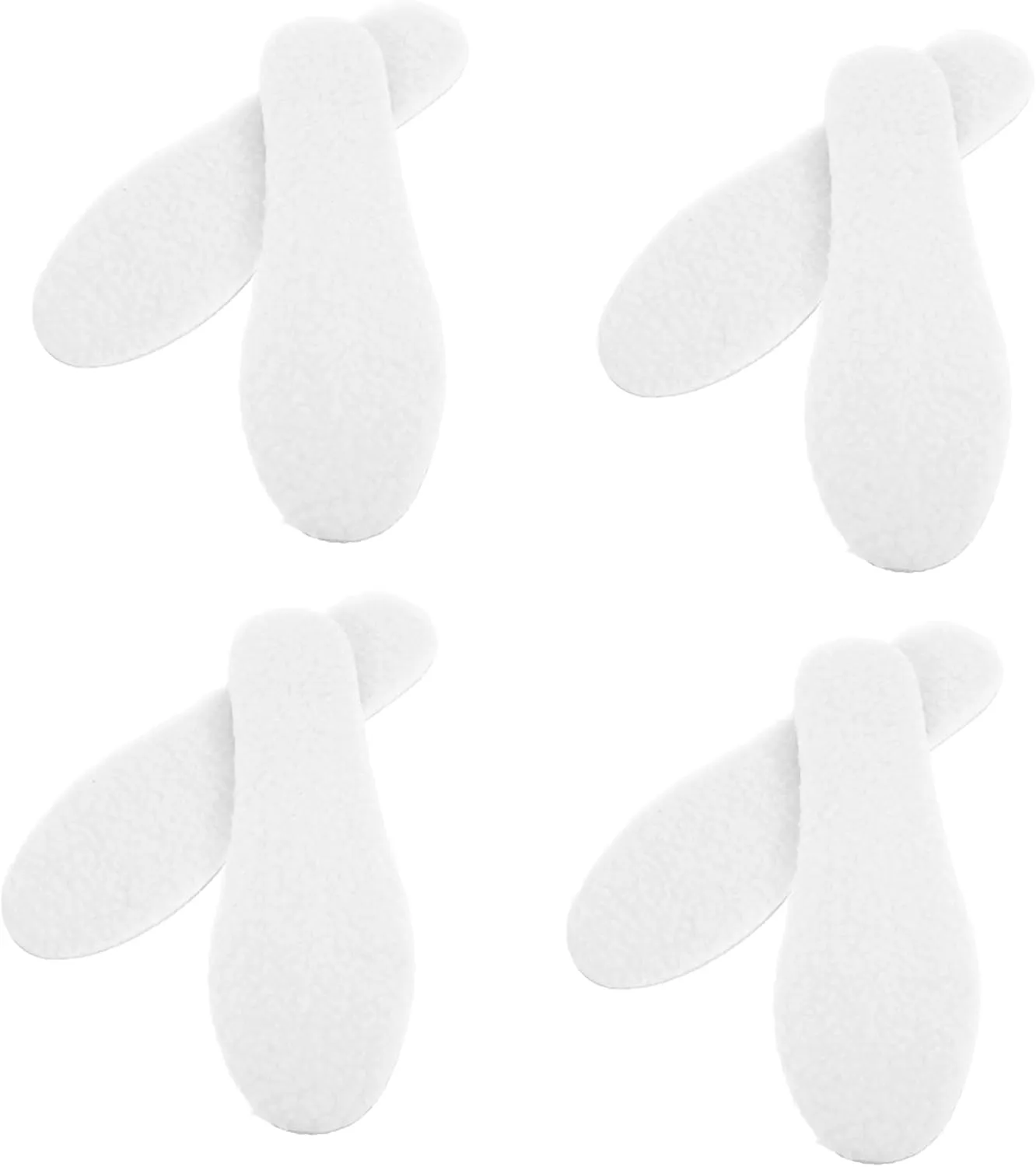 FRCOLOR 4 Pairs Breathable Wool Shoe Cushions Comfortable Insoles for Men and Women Thermal Boot Inserts with Foil for Winter Boots Durable and Lightweight Design