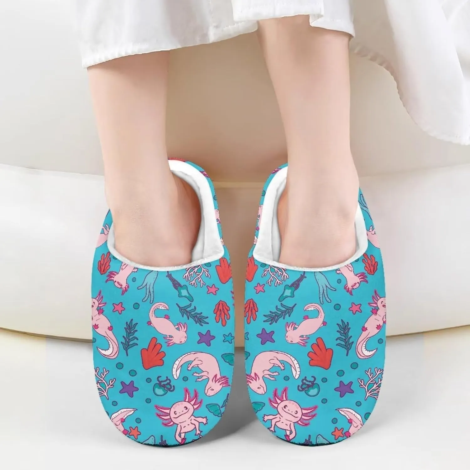 Fuzzy Slippers for Boys Girls Non-slip House Slipper Winter Bedroom Shoes for Little Kids