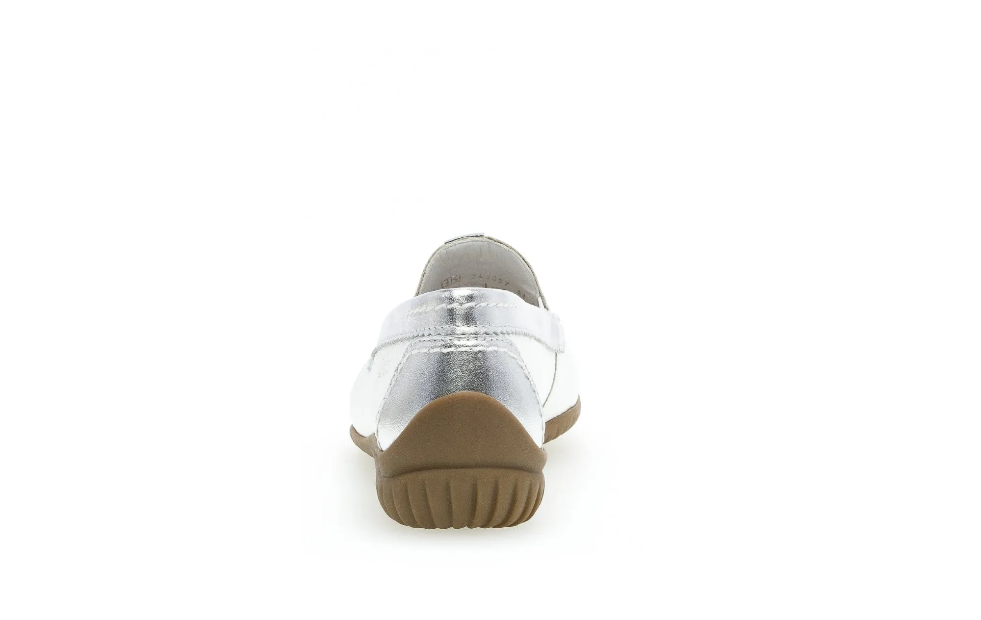 GABOR - 26.090.50 FLAT LOAFER - WHITE/SILVER