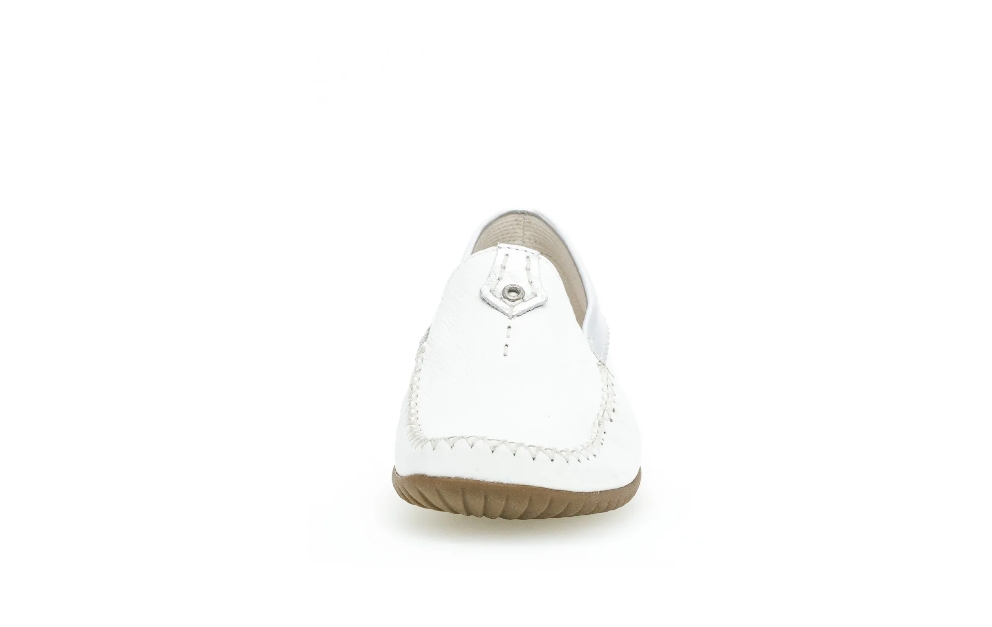 GABOR - 26.090.50 FLAT LOAFER - WHITE/SILVER
