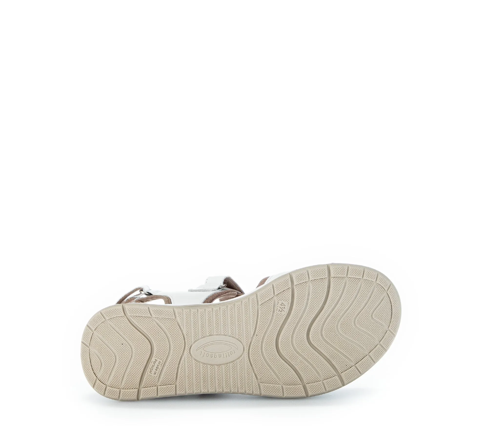 GABOR - 26.889.60 FLAT COMFORT SANDAL - WHITE LEATHER