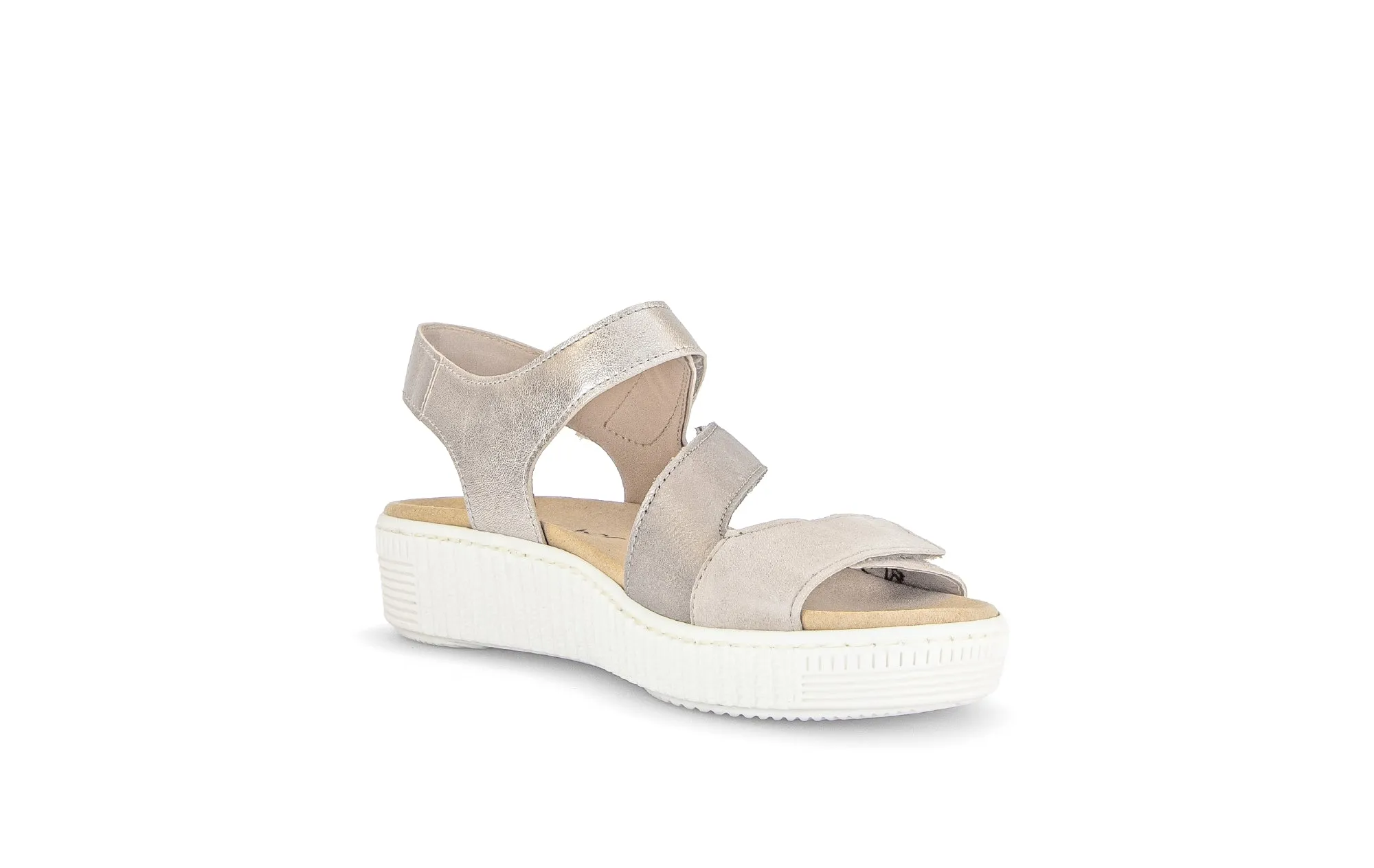 GABOR - 43.600.32 FLAT STRAP SANDAL - GOLD