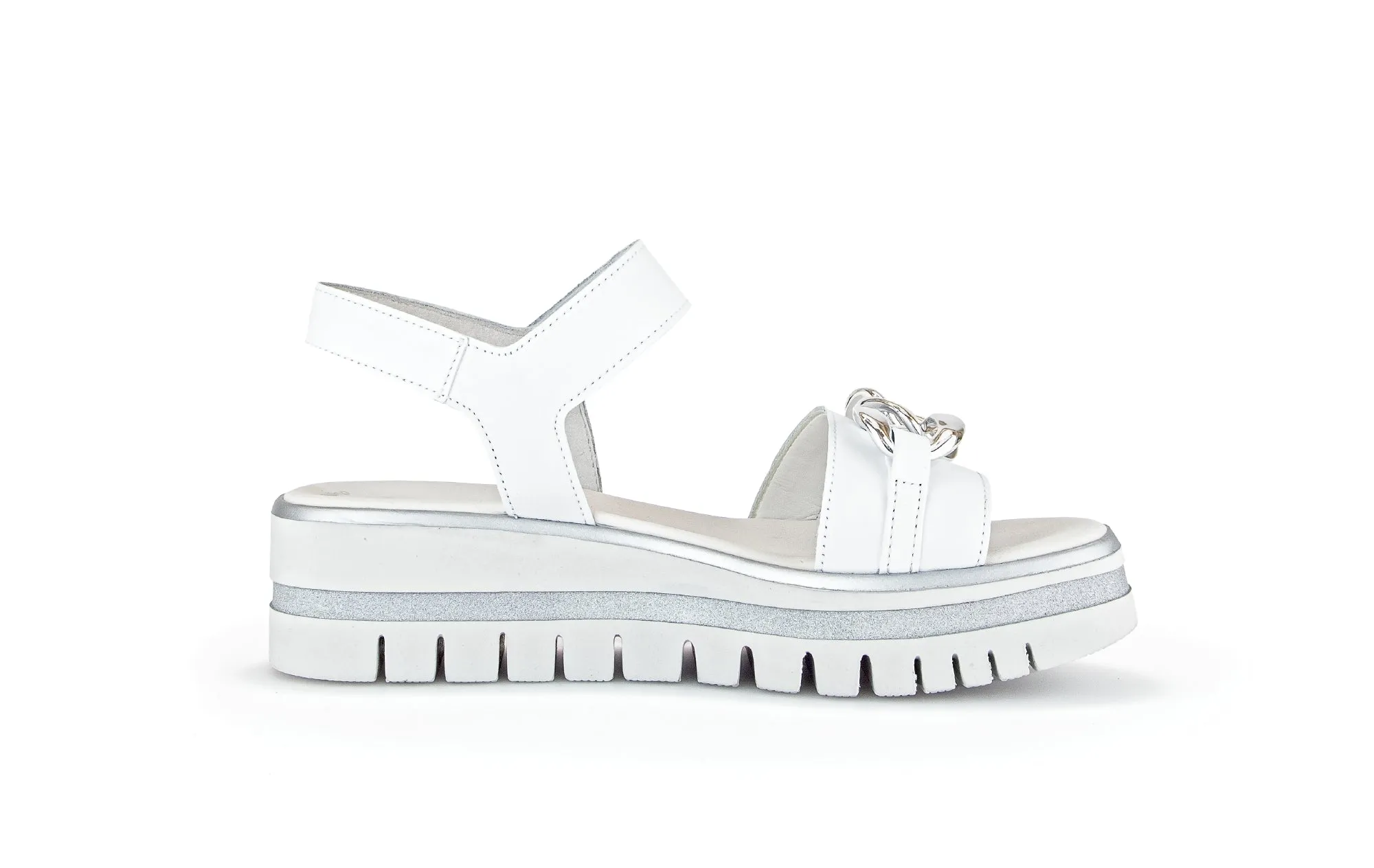 GABOR - 44.624.21 LOW WEDGE SANDAL - WHITE
