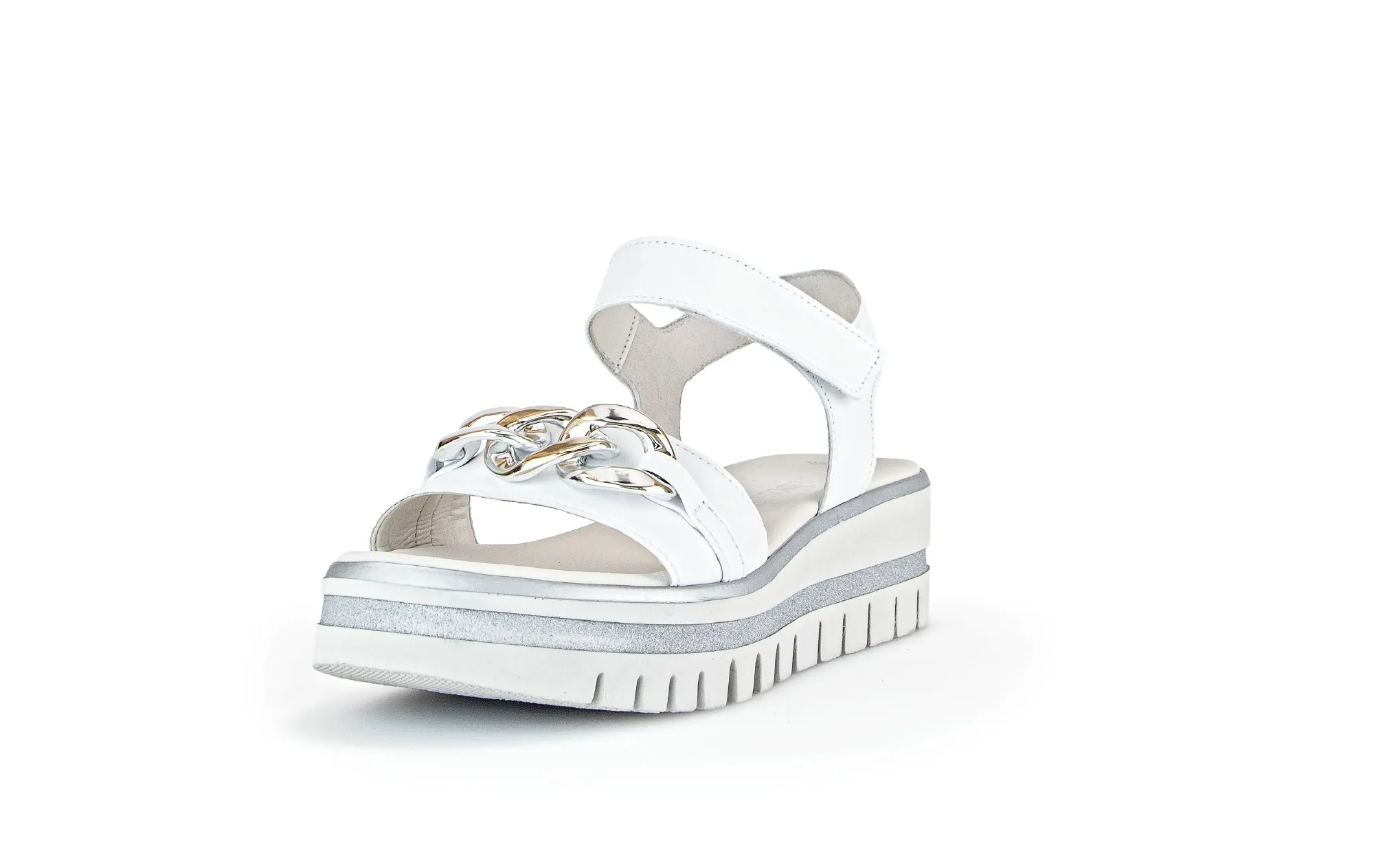 GABOR - 44.624.21 LOW WEDGE SANDAL - WHITE