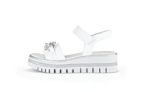 GABOR - 44.624.21 LOW WEDGE SANDAL - WHITE