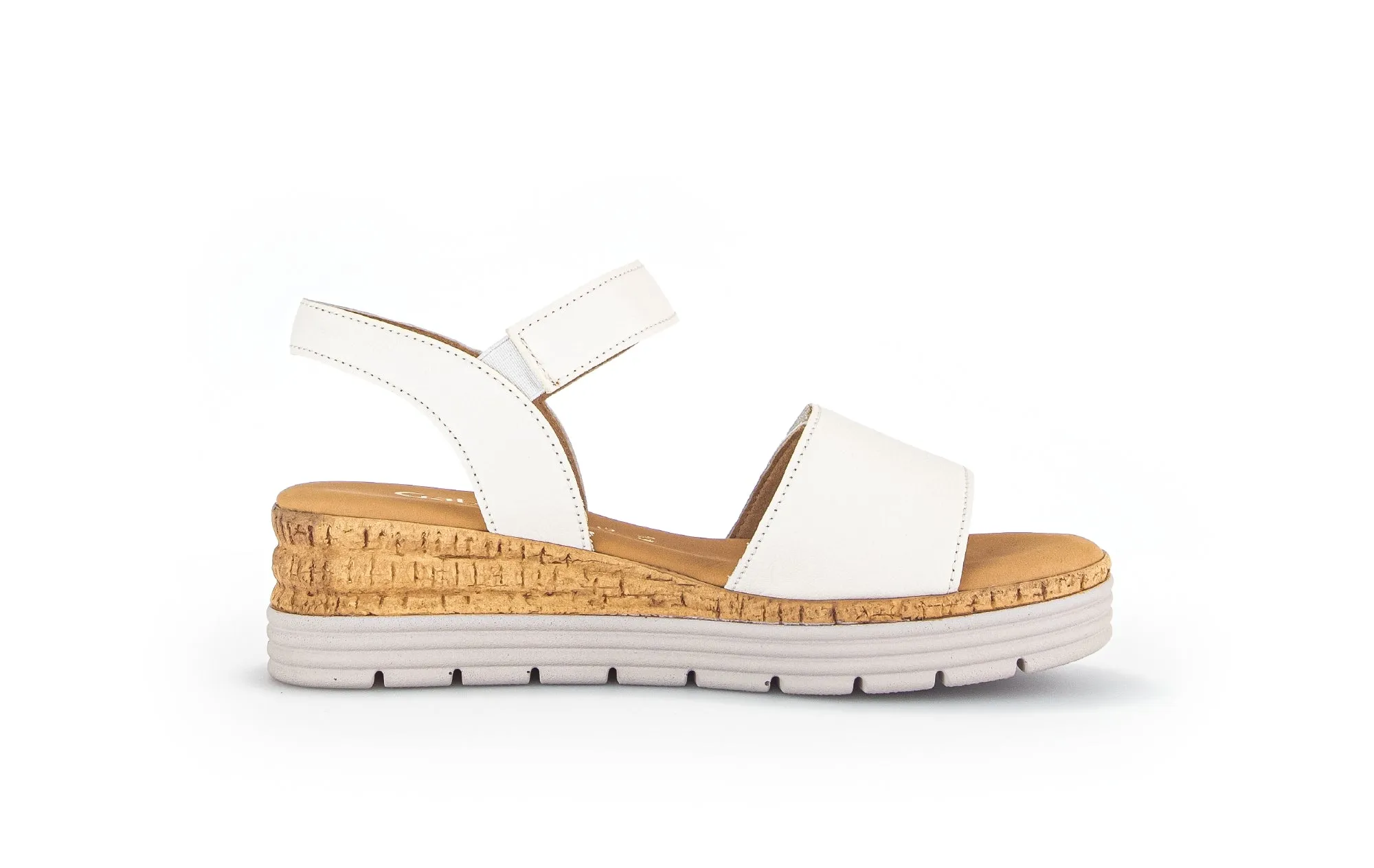 GABOR - 62.700.52 LOW WEDGE SANDAL - CREAM