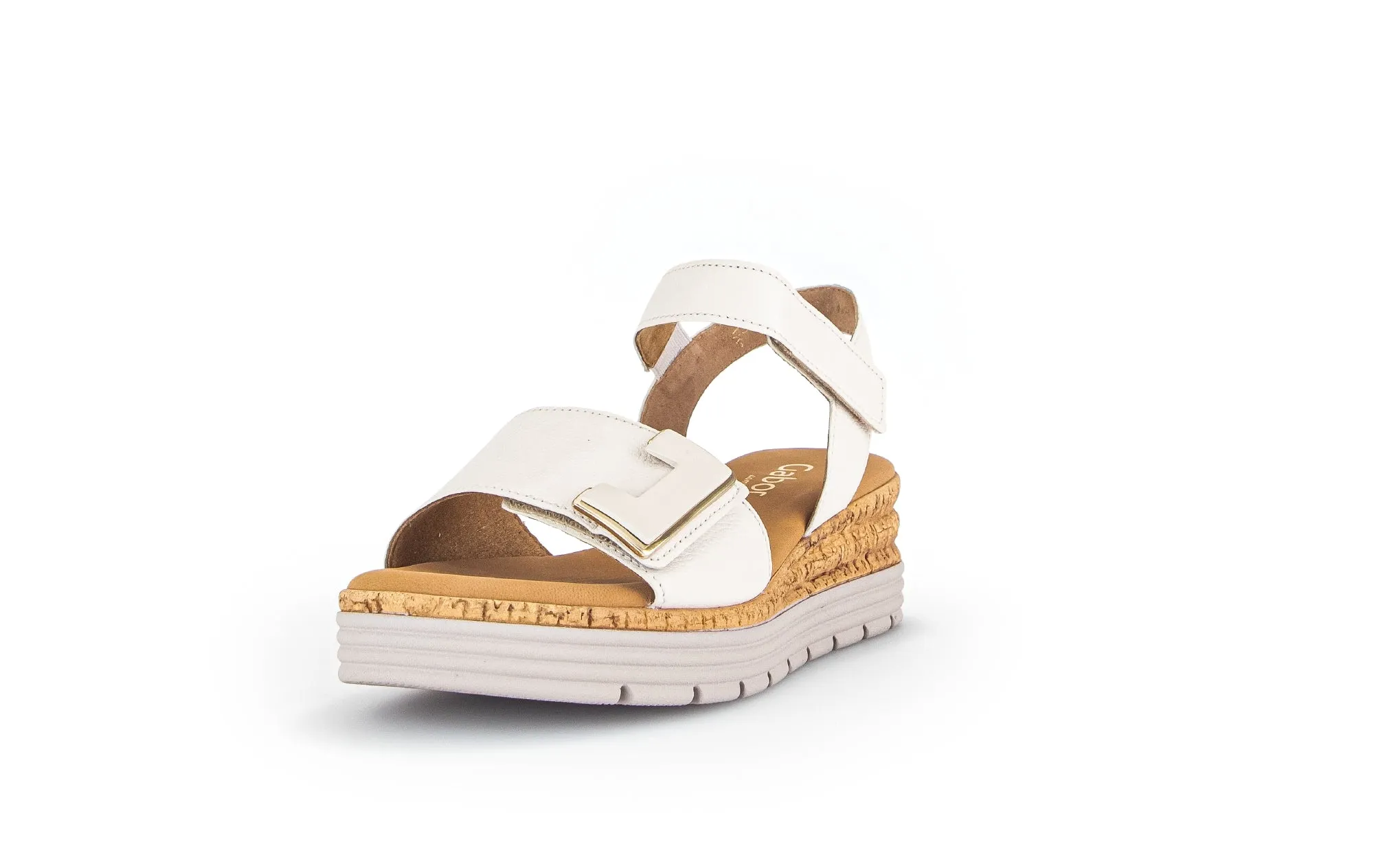 GABOR - 62.700.52 LOW WEDGE SANDAL - CREAM